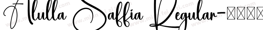 Alulla Saffia Regular字体转换